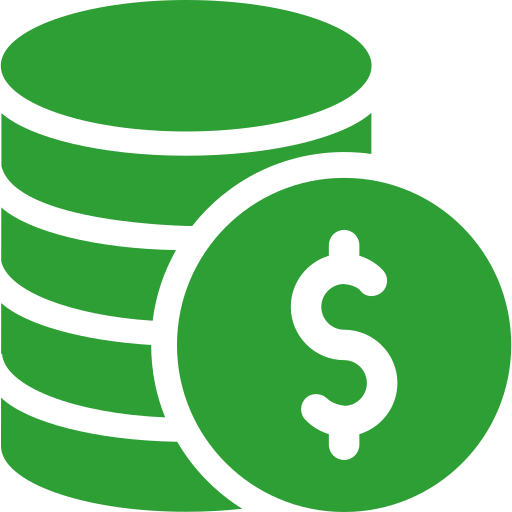 Restaurant & Commercial Kitchen Grease Recycling 2 Green dollar sign and document icon representing financial savings and service benefits.