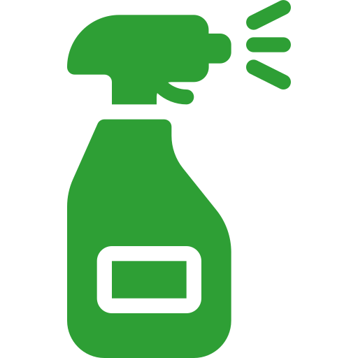 Grease Container & Bin Management 4 Green spray bottle icon representing cleaning and maintenance services.